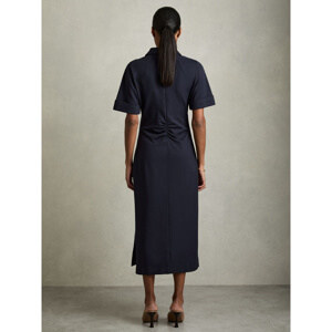 REISS ASTRID Jersey Open Collar Bodycon Dress